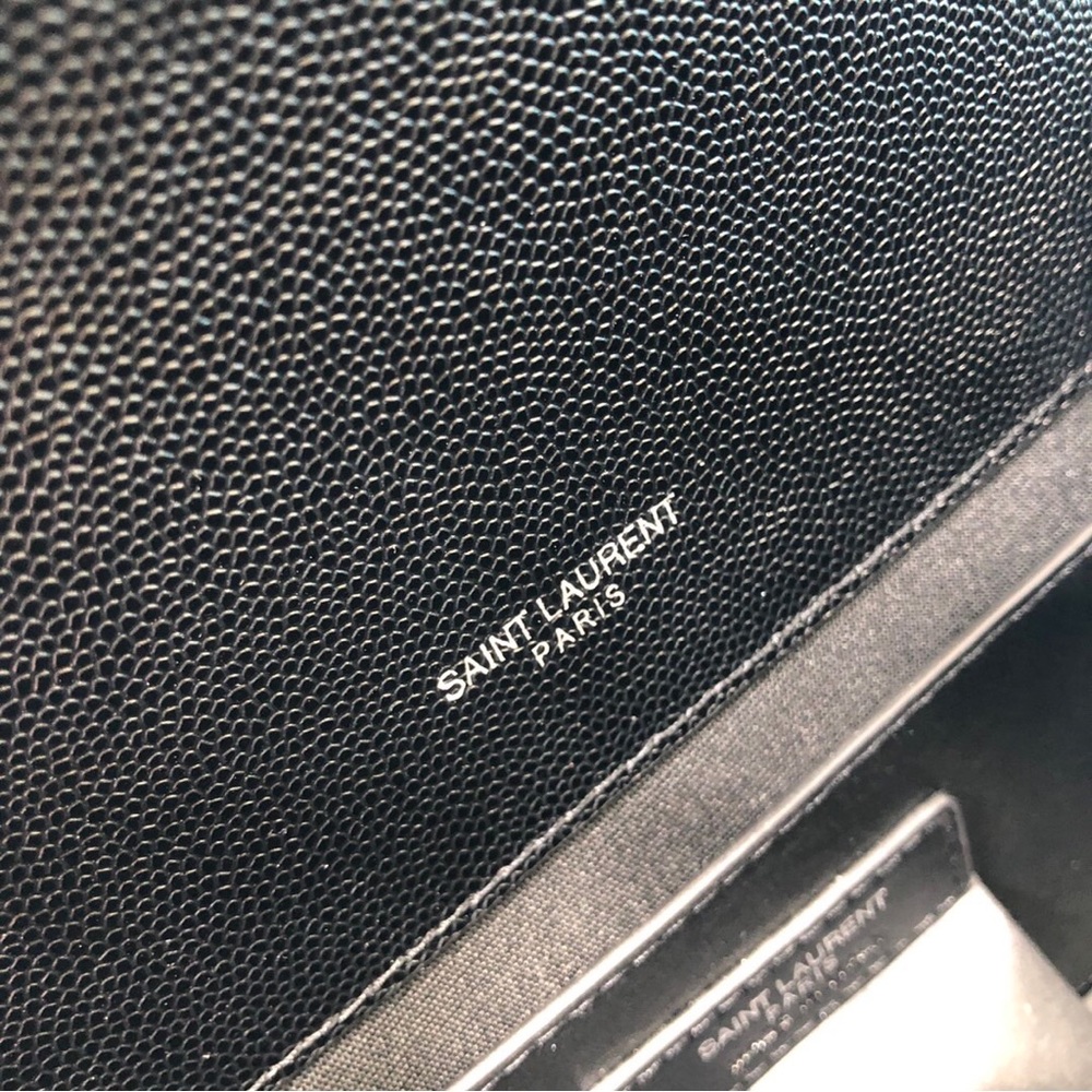 Saint Laurent Medium Envelope Monogram Matelassé Leather Shoulder Bag - Picture 6 of 9